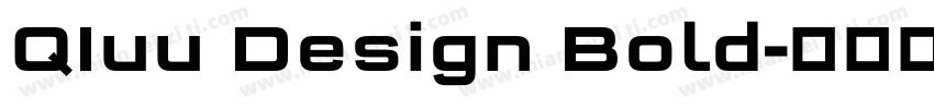 QIuu Design Bold字体转换